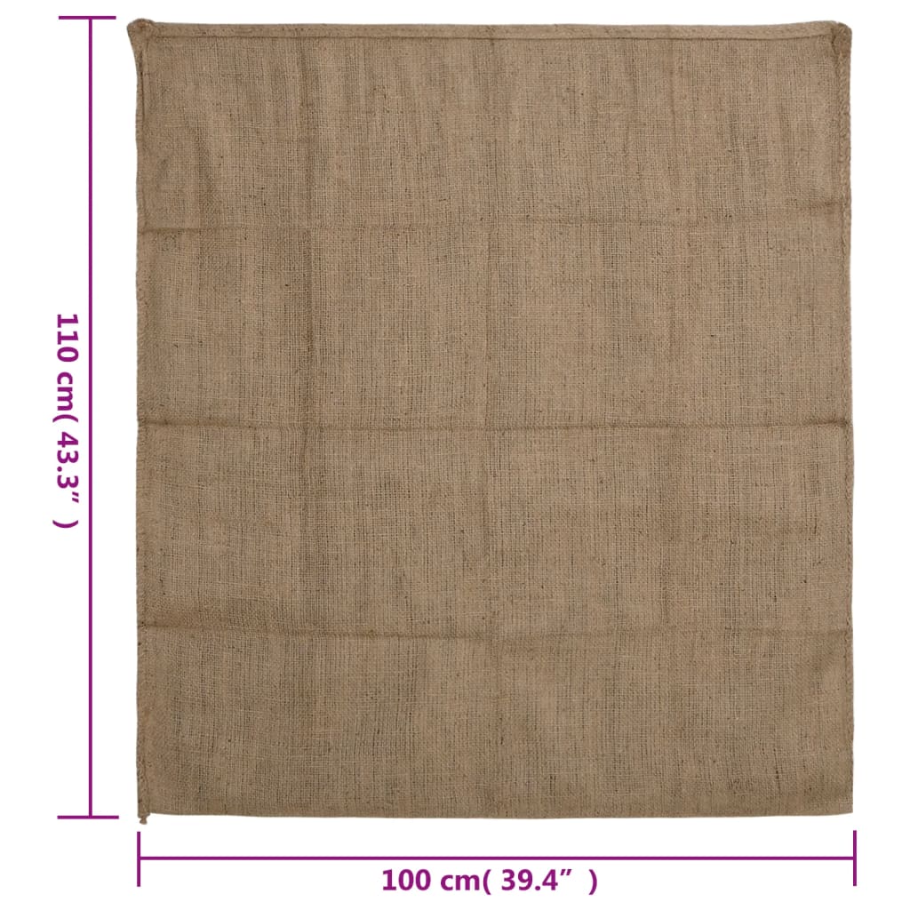 vidaXL Sacs en jute 5 pcs 100x110 cm 100 % jute 340 g/m²