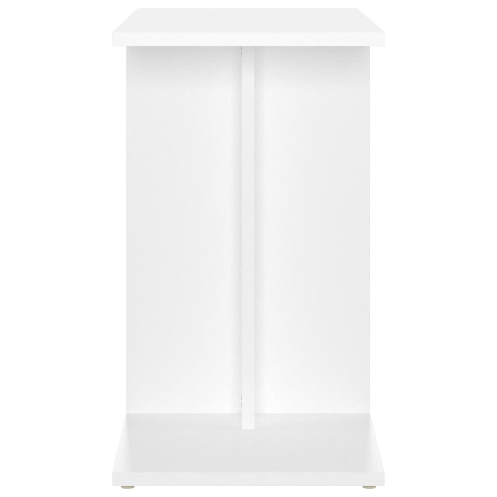 vidaXL Table d'appoint Blanc 50x30x50 cm Bois d’ingénierie