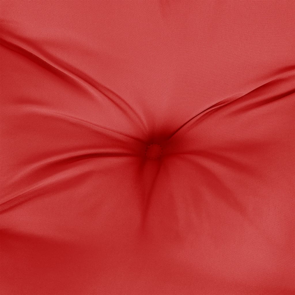 vidaXL Coussin de palette rouge tissu