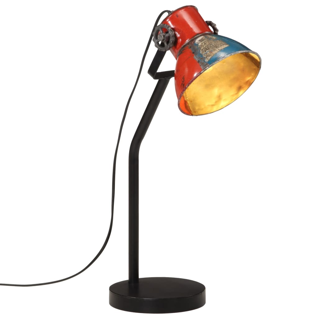 vidaXL Lampe de bureau 25 W multicolore 17x17x60 cm E27