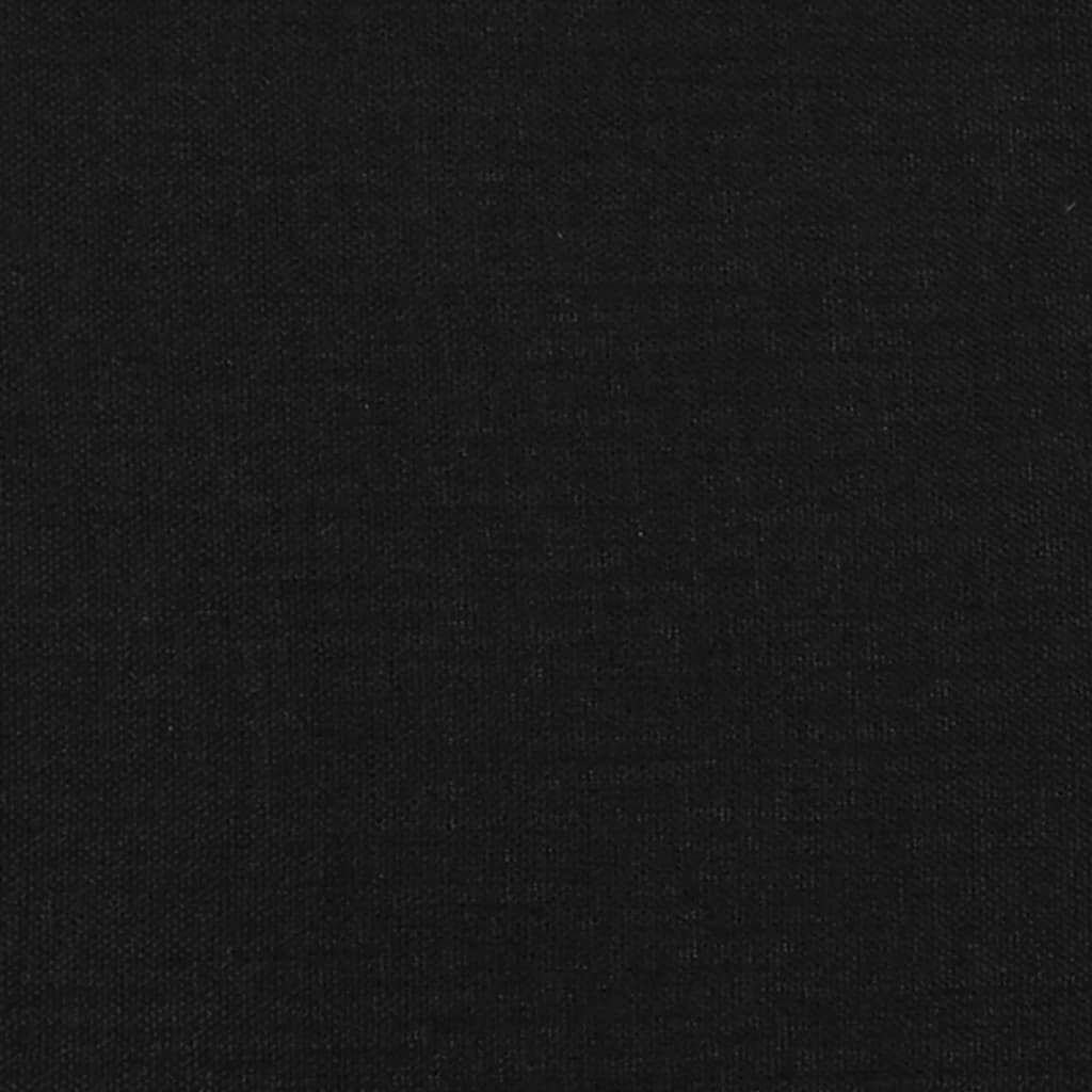 vidaXL Cadre de lit Noir 90x190 cm Tissu
