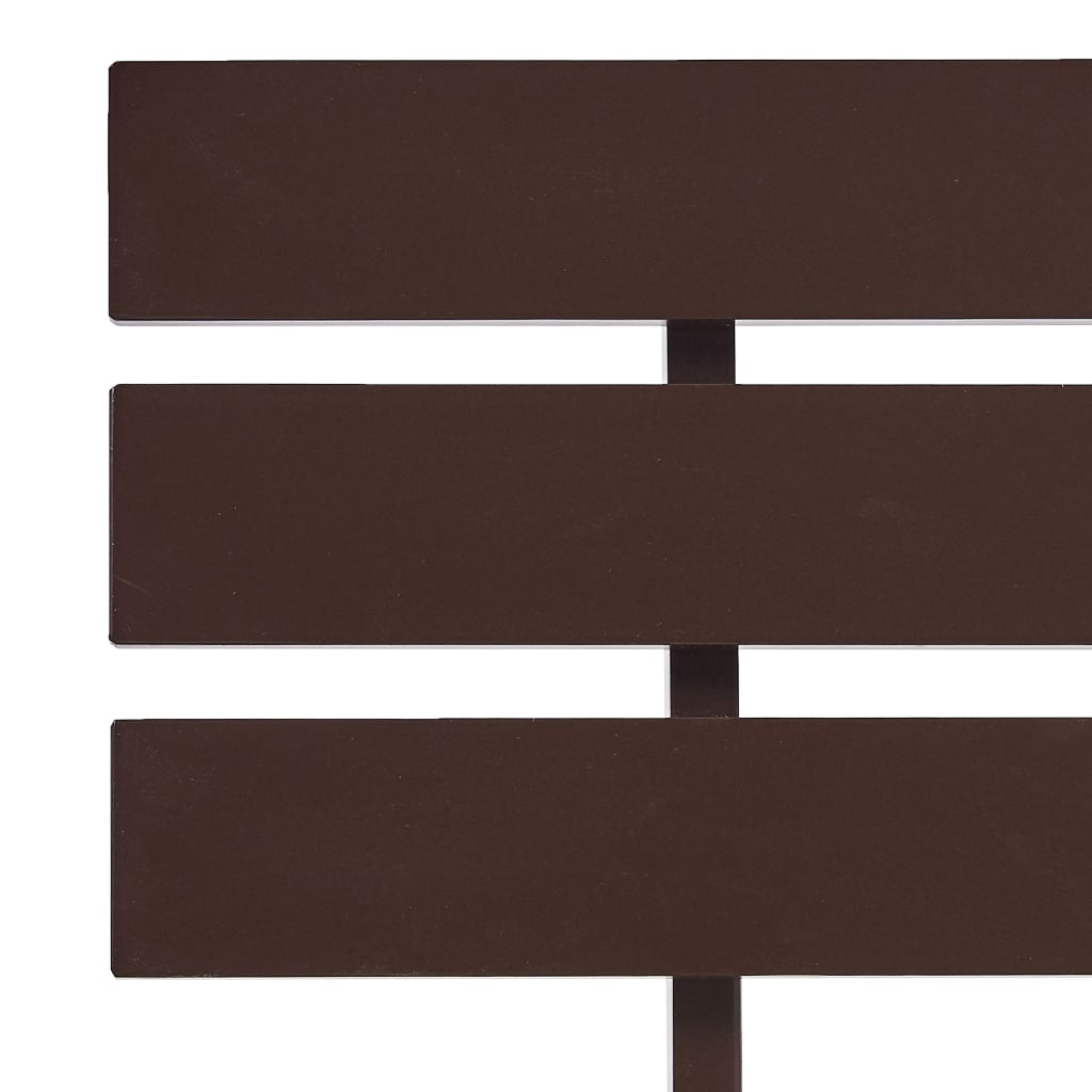vidaXL Cadre de lit et tête de lit marron foncé 140x200 cm bois de pin