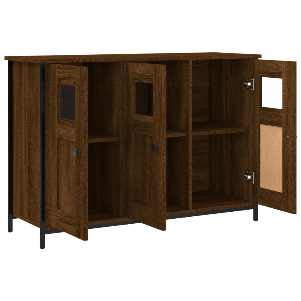 vidaXL Buffet chêne marron 100x35x70 cm bois d'ingénierie