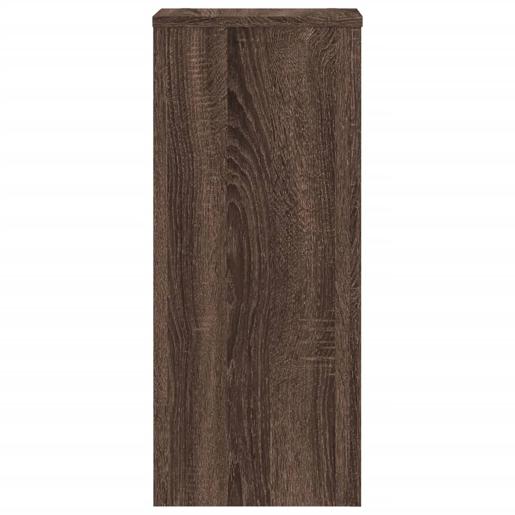 vidaXL Supports pour plantes 2 pcs chêne marron bois d'ingénierie