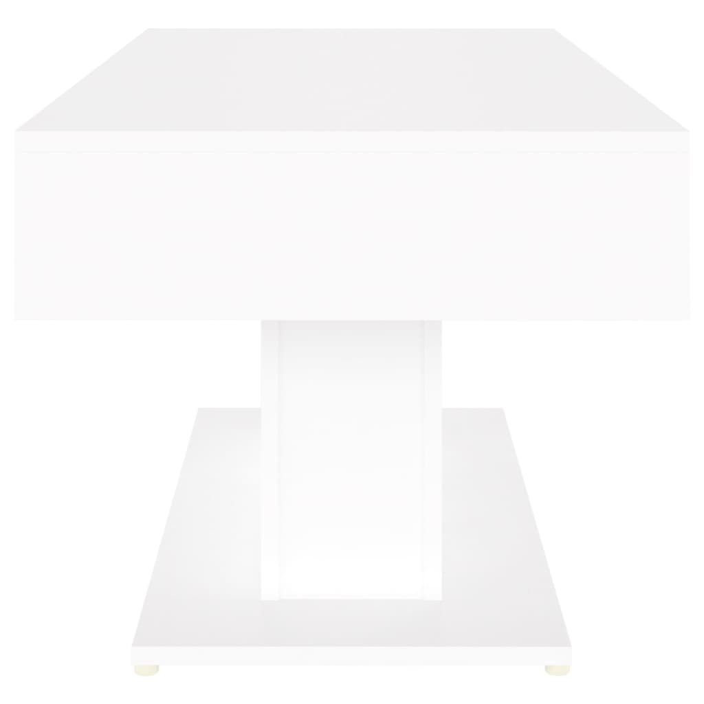vidaXL Table basse blanc 96x50x45 cm bois d'ingénierie