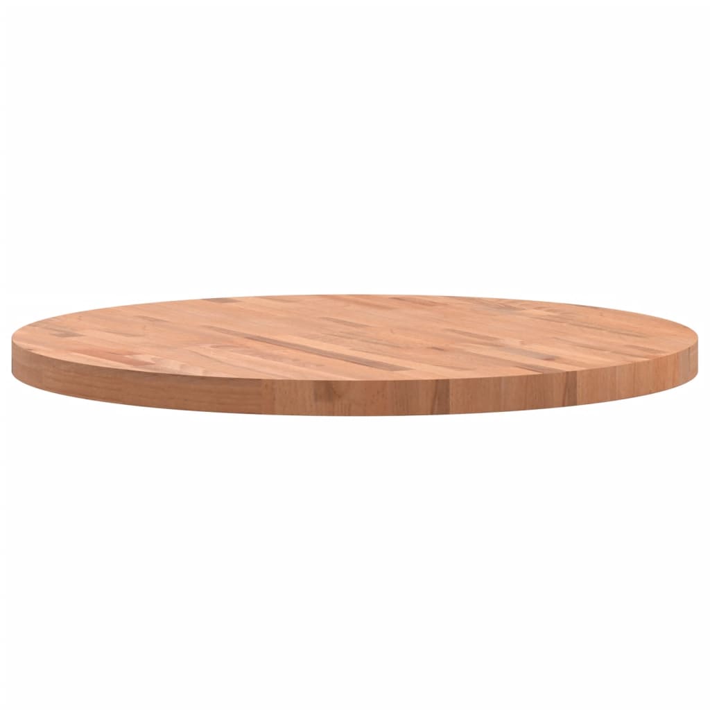 vidaXL Dessus de table Ø80x4 cm rond bois massif de hêtre