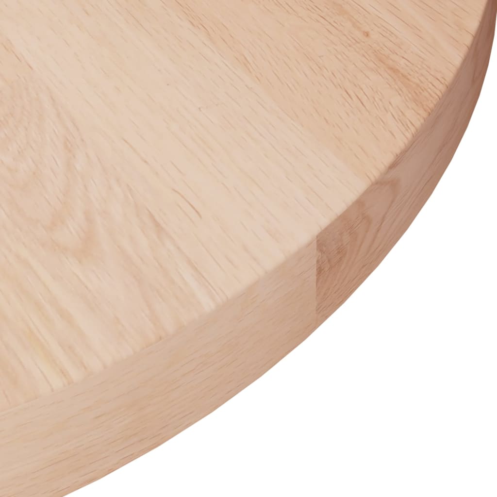 vidaXL Dessus de table rond Ø30x2,5 cm Bois de chêne massif non traité