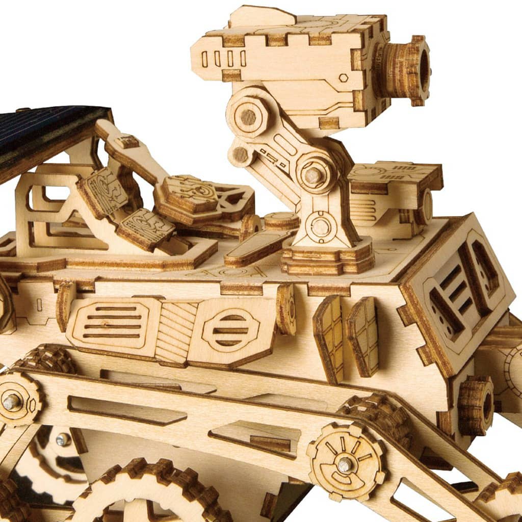 Robotime Kit de maquette de voiture à énergie solaire Curiosity Rover