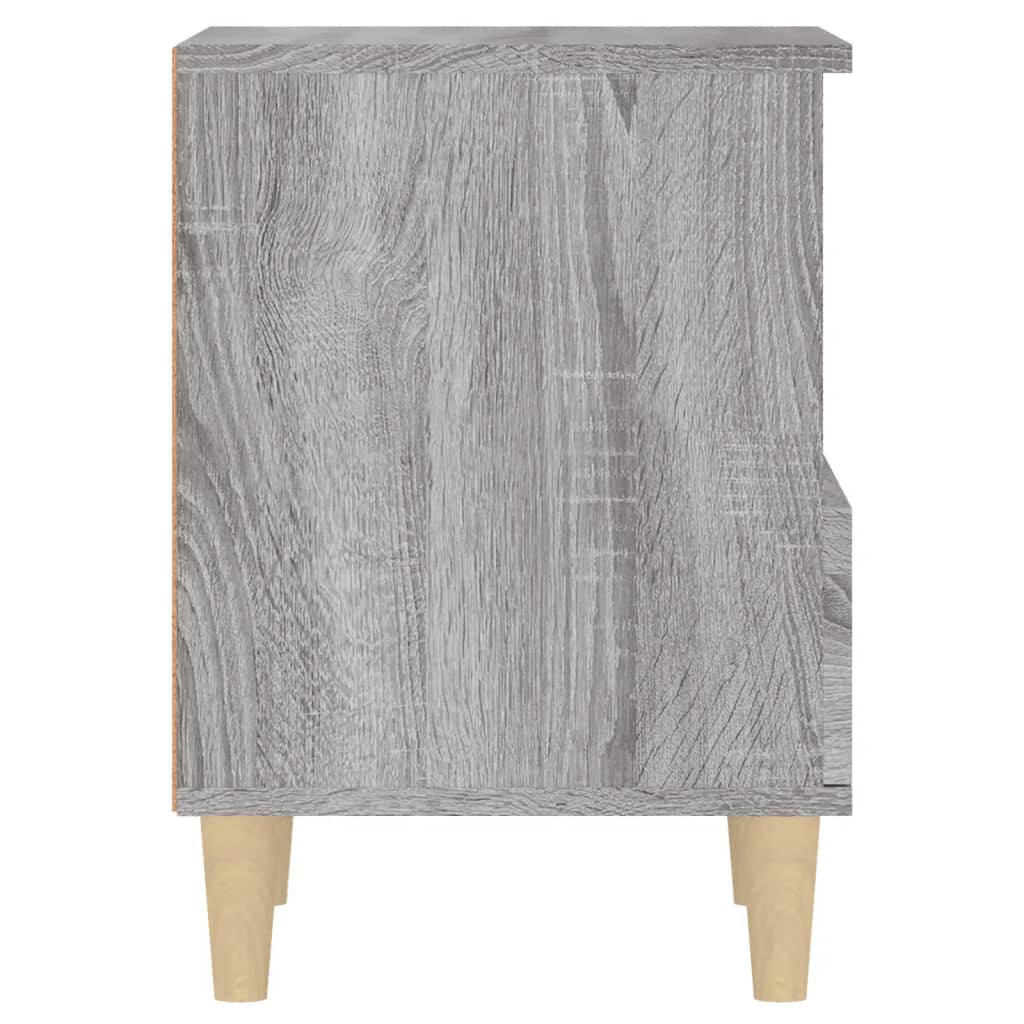 vidaXL Tables de chevet 2 pcs Sonoma gris 40x35x50 cm