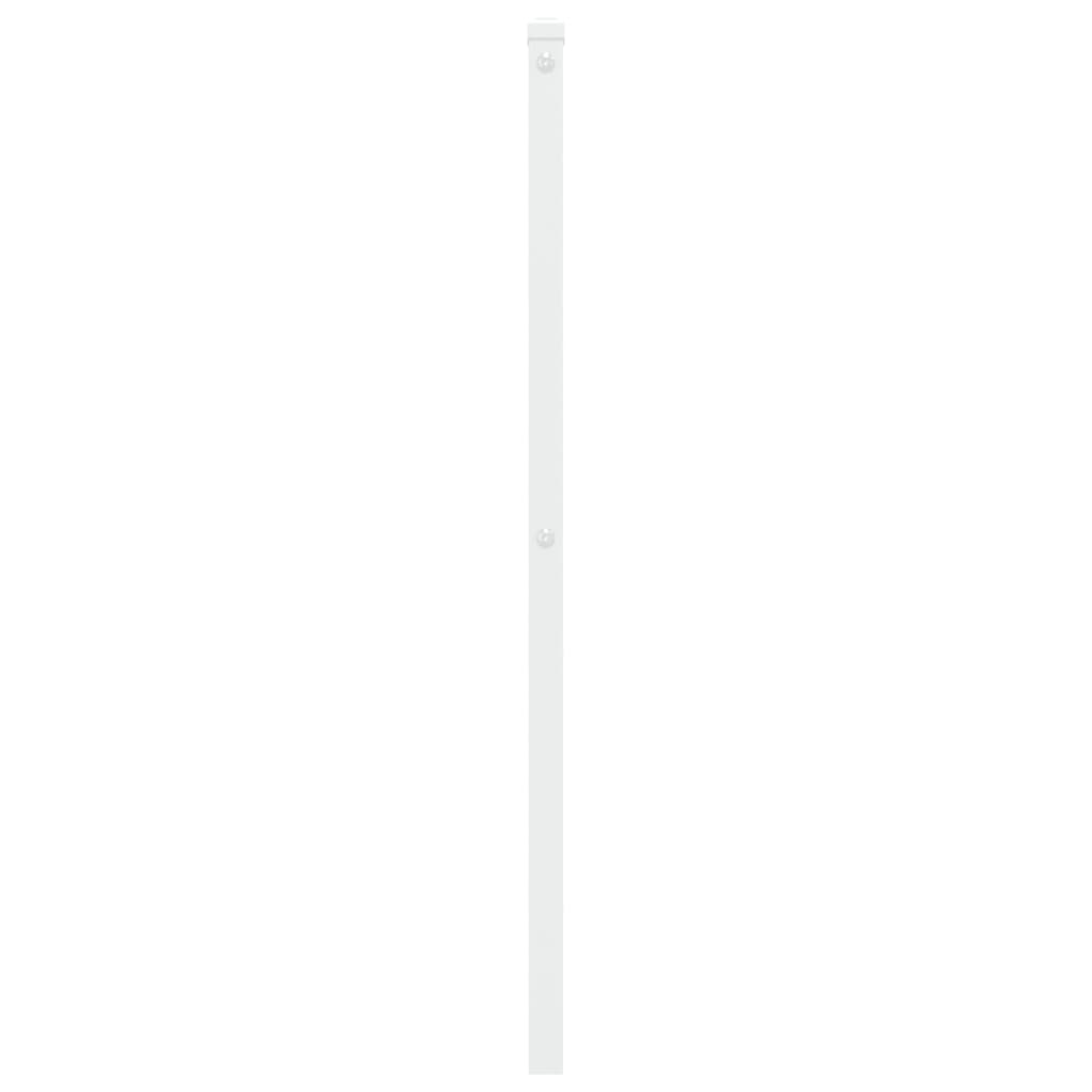 vidaXL Tête de lit métal blanc 75 cm