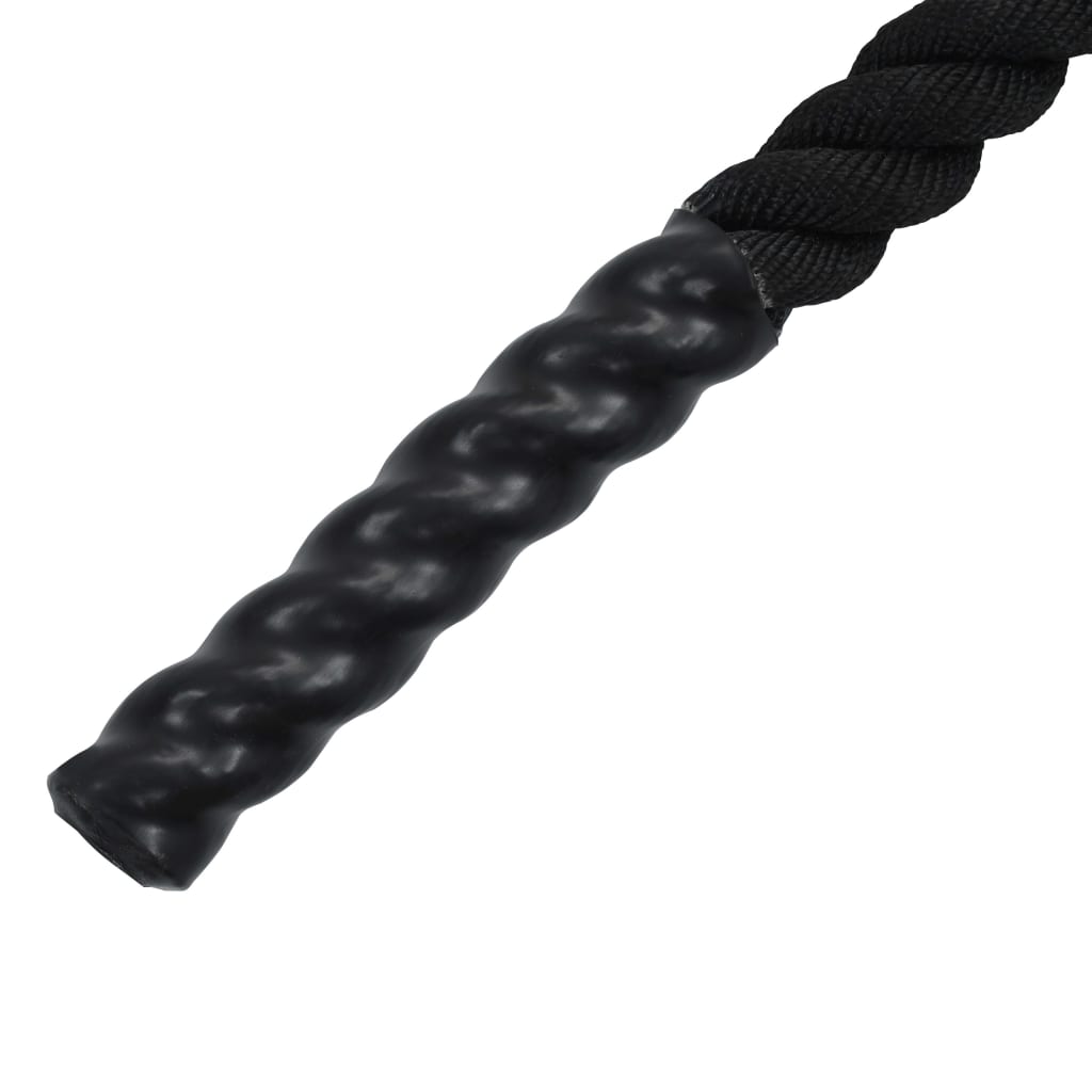 vidaXL Corde de traction 9 m Polyester Noir