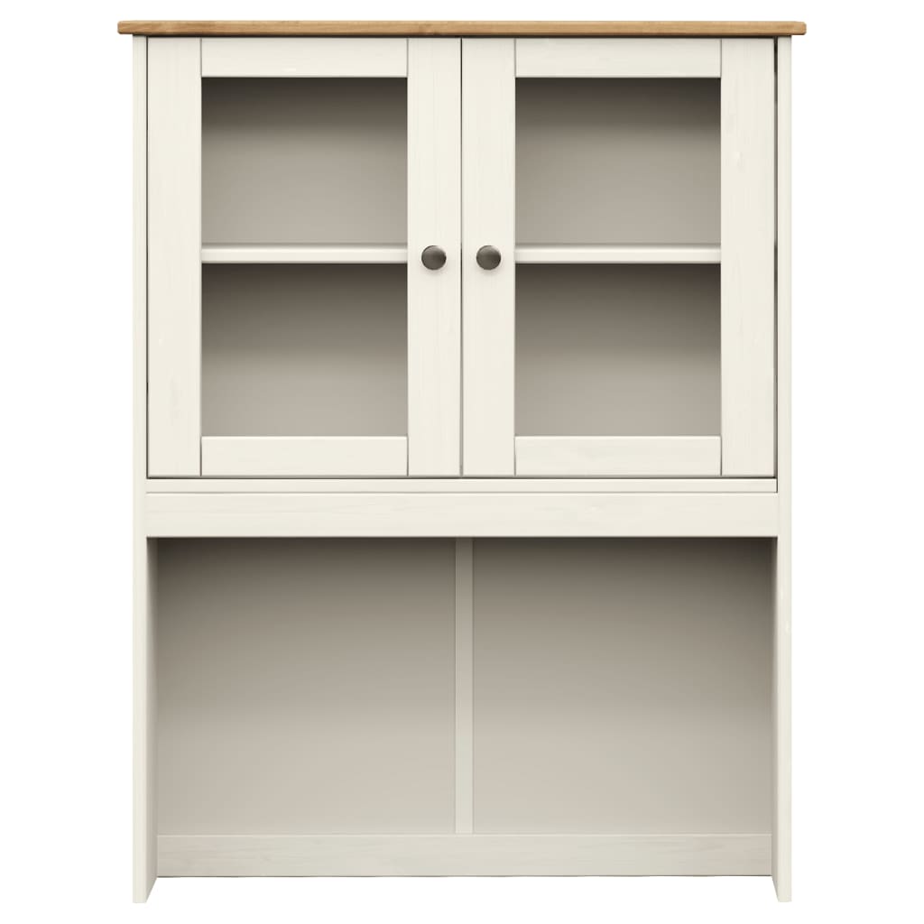 vidaXL Buffet haut VIGO blanc 78x40x175 cm bois massif de pin