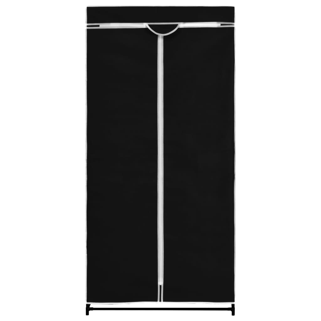 vidaXL Garde-robe Noir 75x50x160 cm