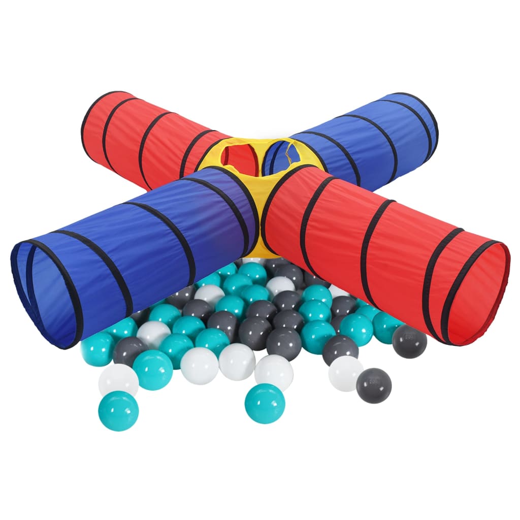 vidaXL Tunnel de jeu pour enfants avec 250 balles Multicolore
