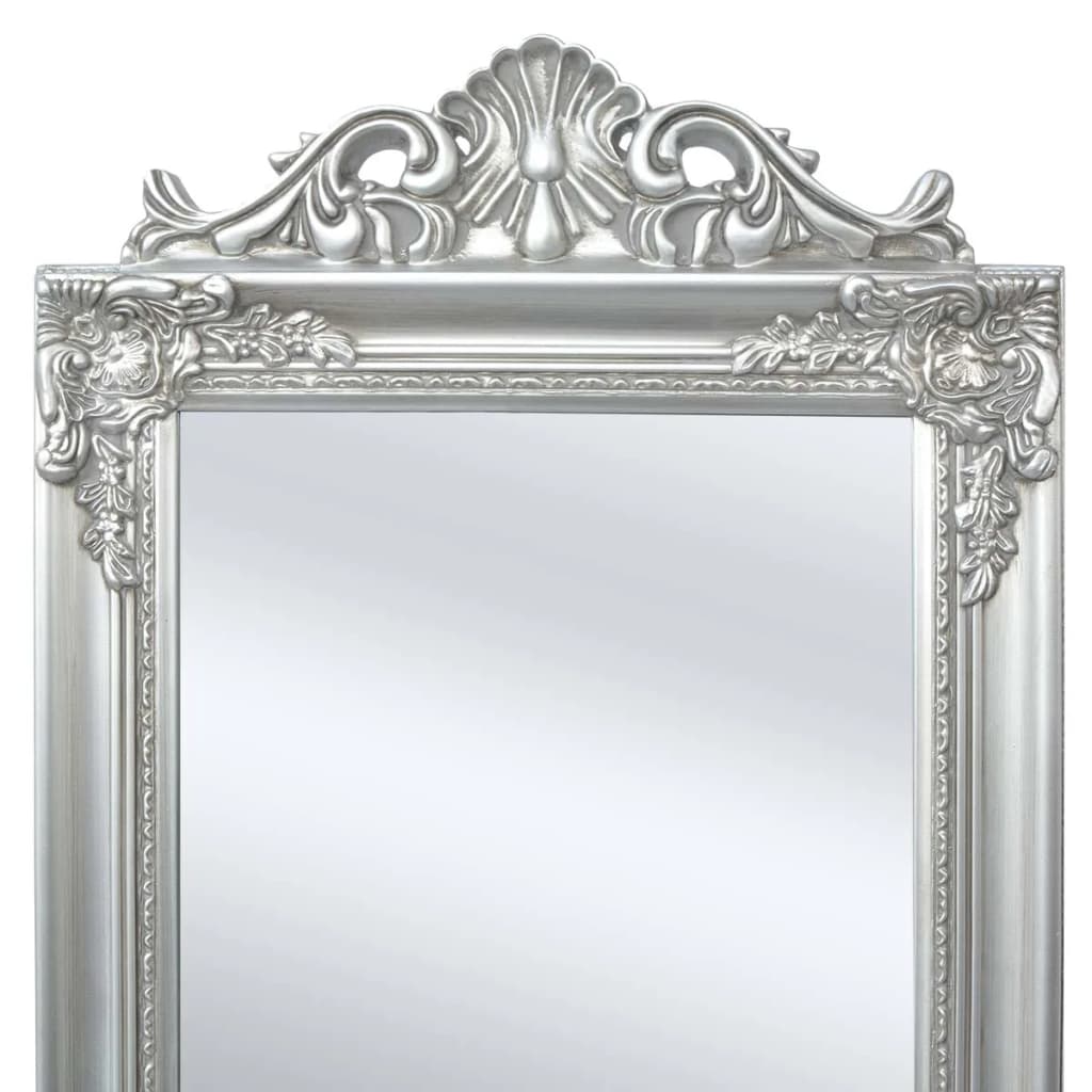 vidaXL Miroir sur pied Style baroque 160x40 cm Argenté