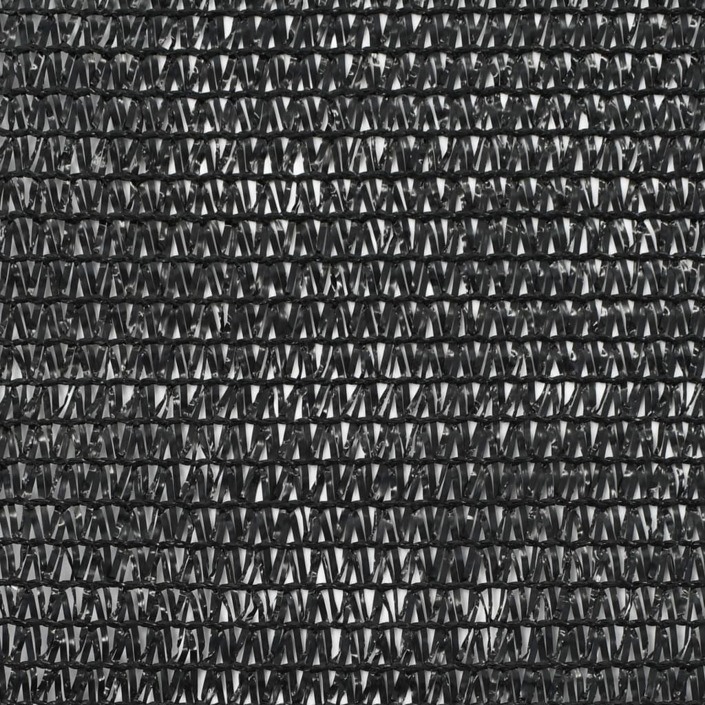 vidaXL Clôture de tennis PEHD 1,6 x 25 m Noir