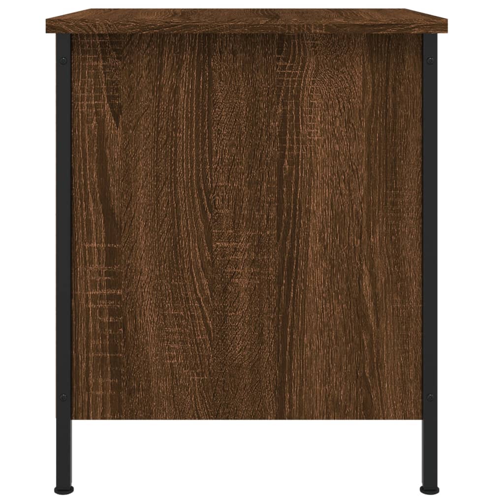 vidaXL Tables de chevet 2pcs chêne marron 40x42x50cm bois d'ingénierie