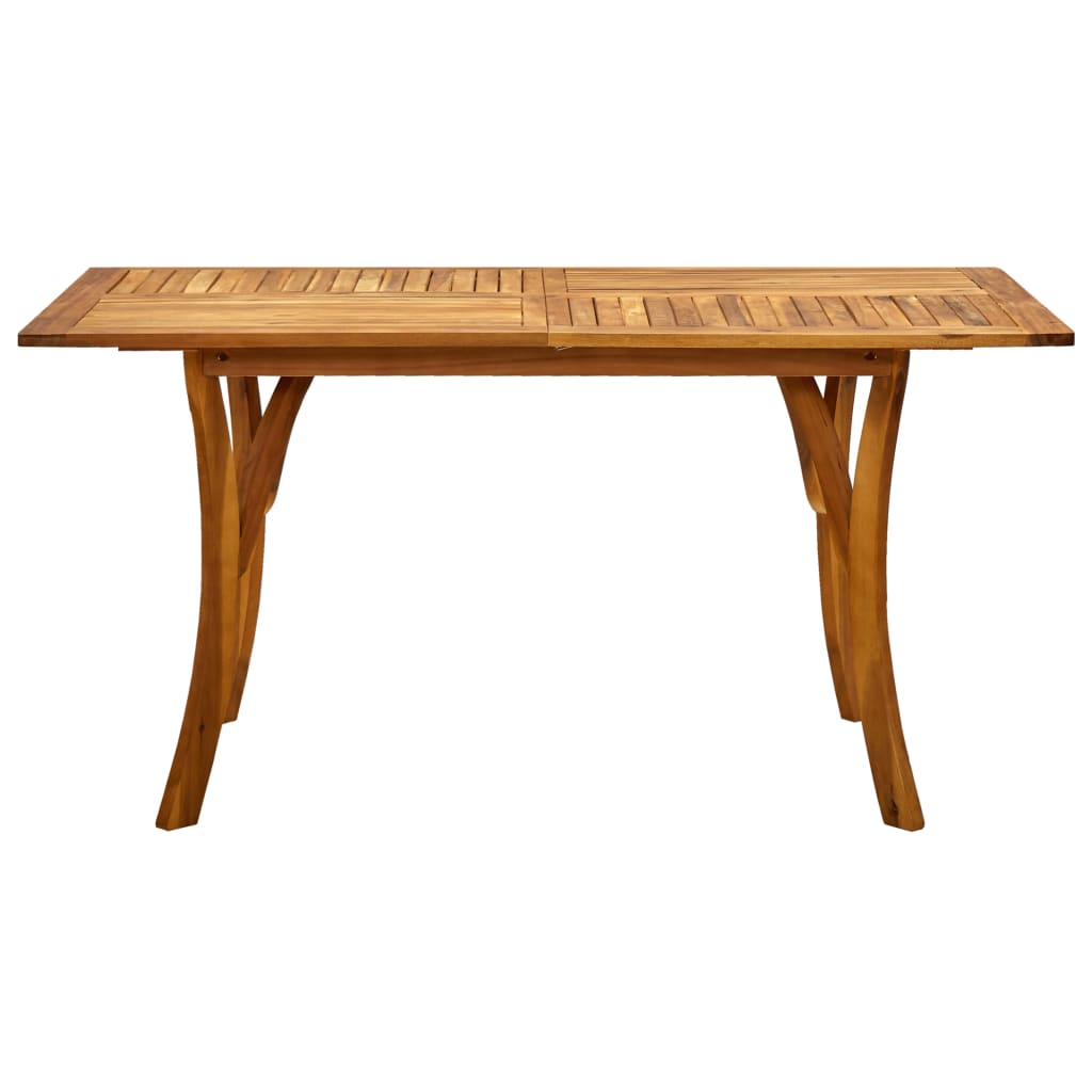 vidaXL Table de jardin 150x90x75 cm Bois d'acacia solide