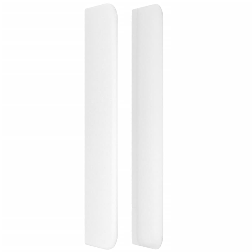 vidaXL Tête de lit avec oreilles Blanc 93x16x118/128 cm Similicuir