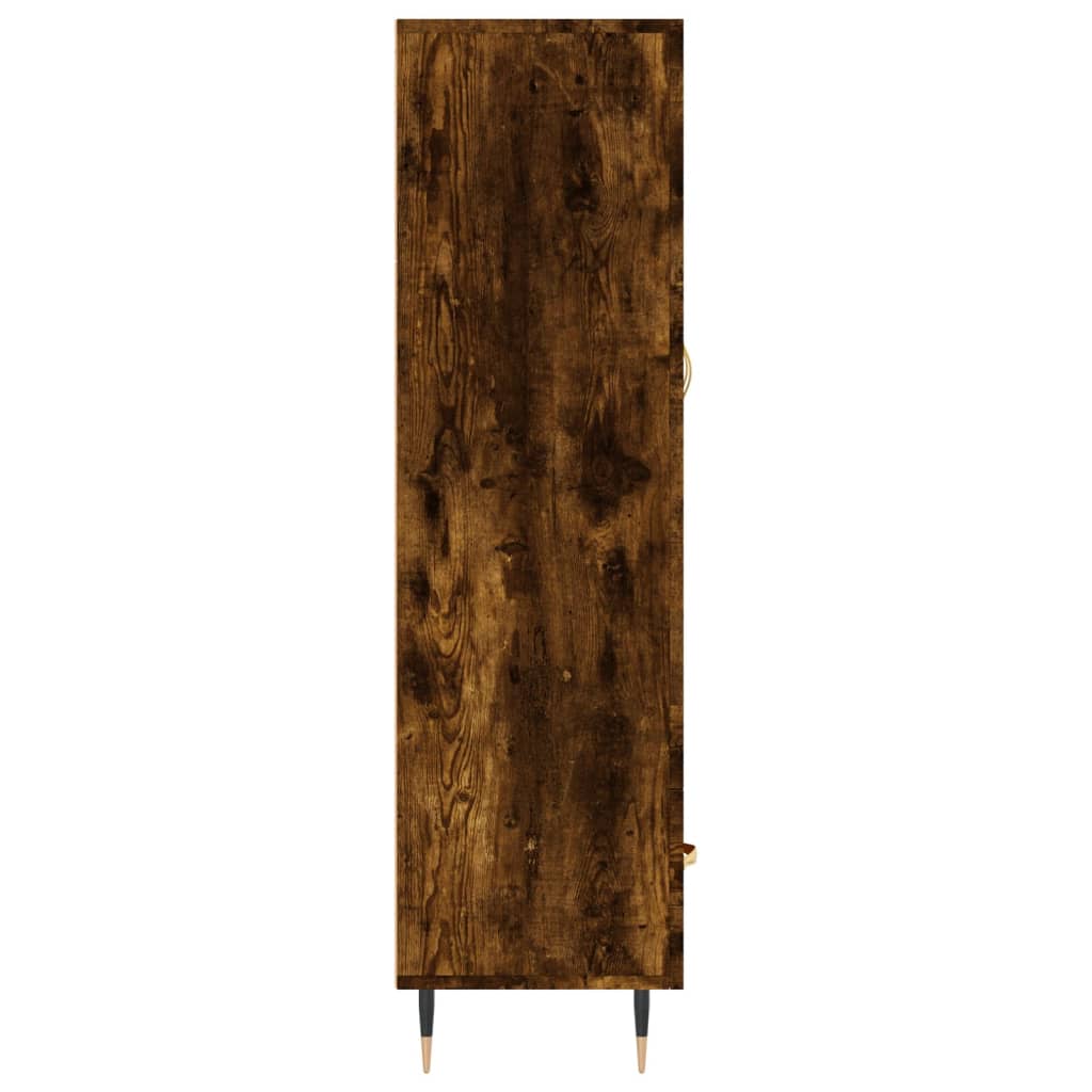 vidaXL Buffet haut chêne fumé 69,5x31x115 cm bois d'ingénierie