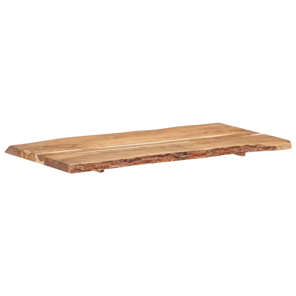 vidaXL Dessus de table Bois d'acacia massif 118x(50-60)x3,8 cm