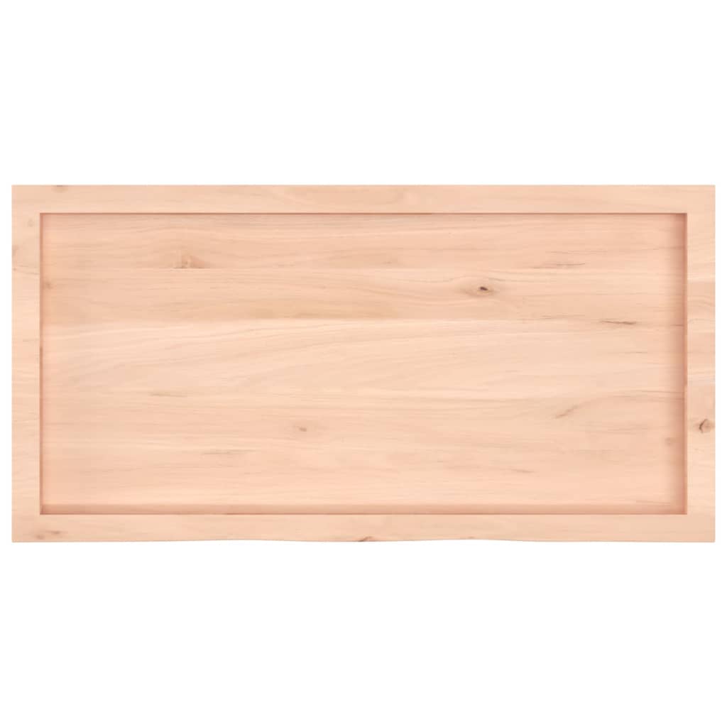 vidaXL Dessus de table 100x50x(2-6) cm bois de chêne massif non traité
