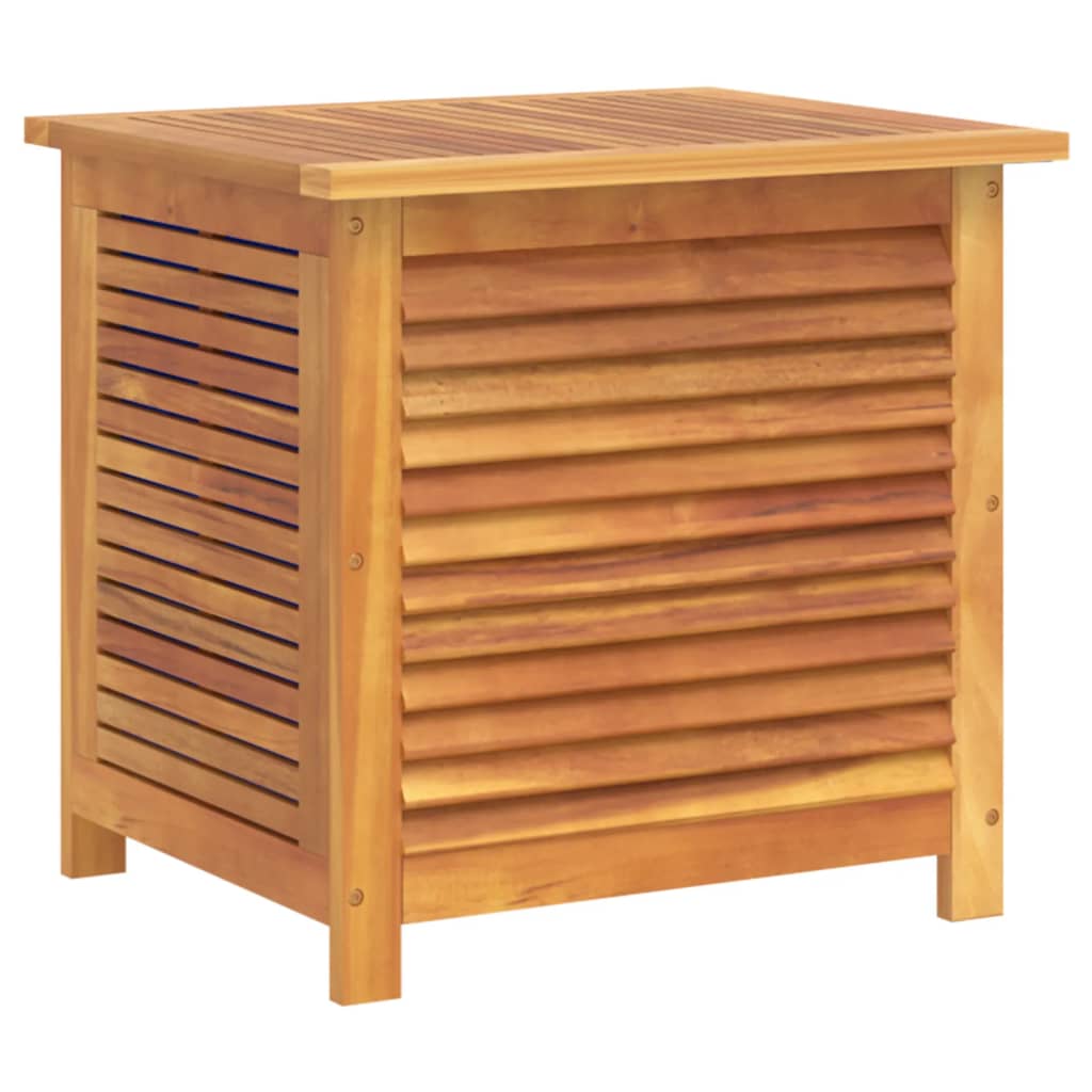 vidaXL Boîte de rangement de jardin persiennes 60x50x56cm bois acacia