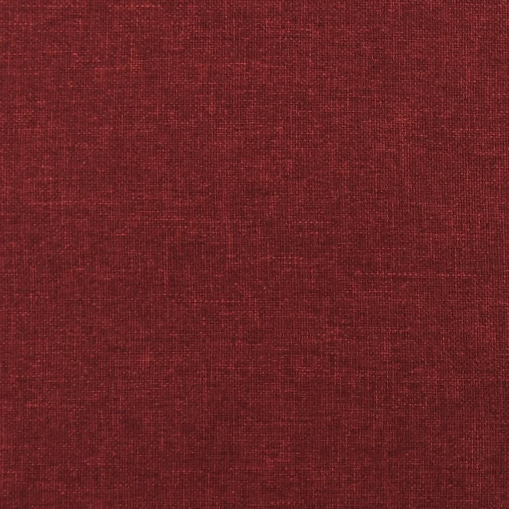 vidaXL Chaise de relaxation Rouge bordeaux Tissu