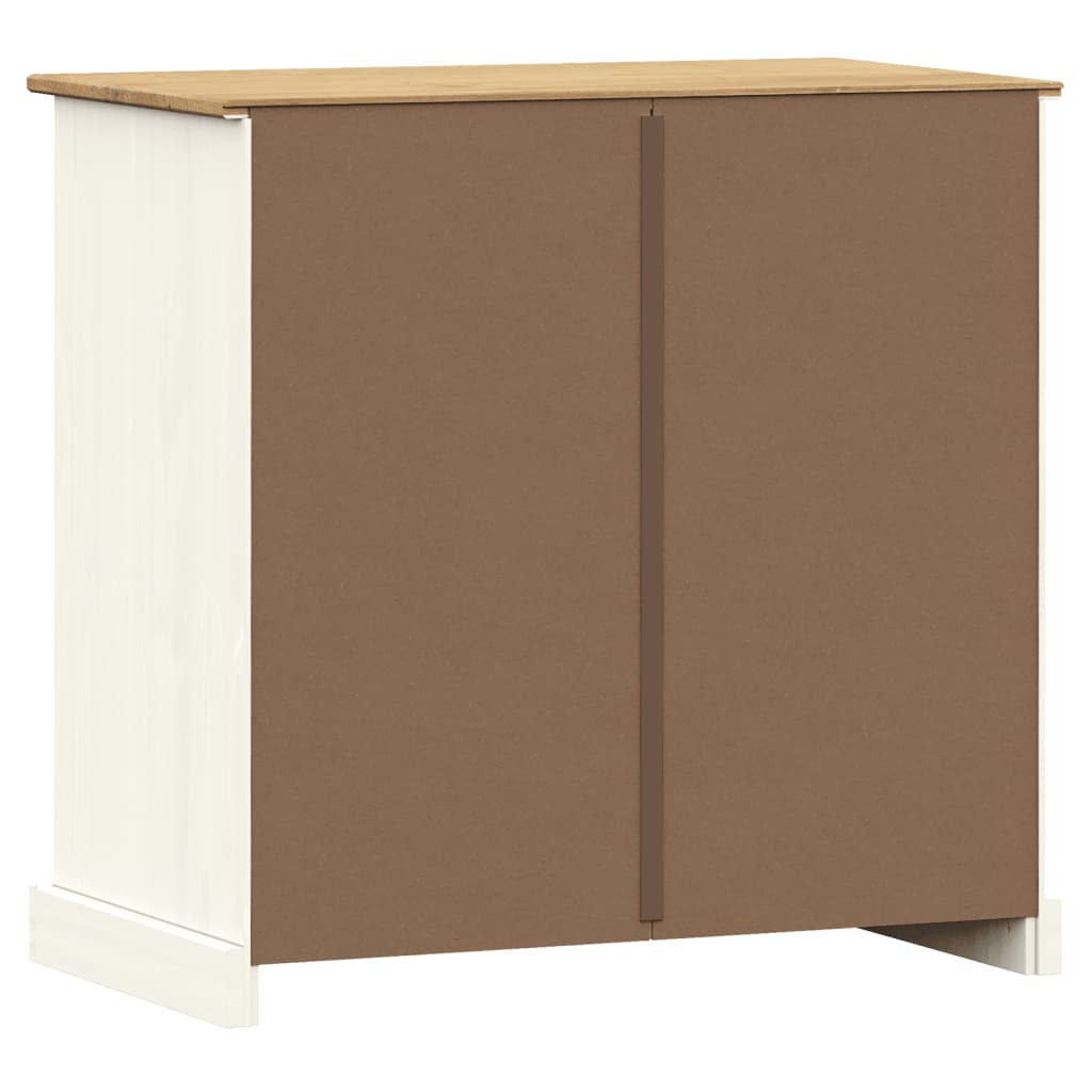 vidaXL Buffet avec tiroirs VIGO 78x40x75 cm blanc bois massif de pin