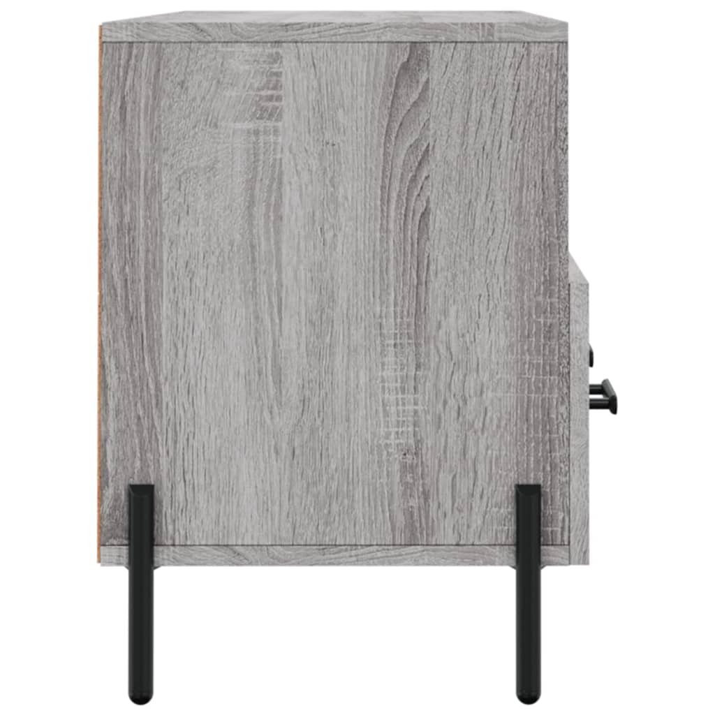 vidaXL Meuble TV sonoma gris 102x36x50 cm bois d'ingénierie