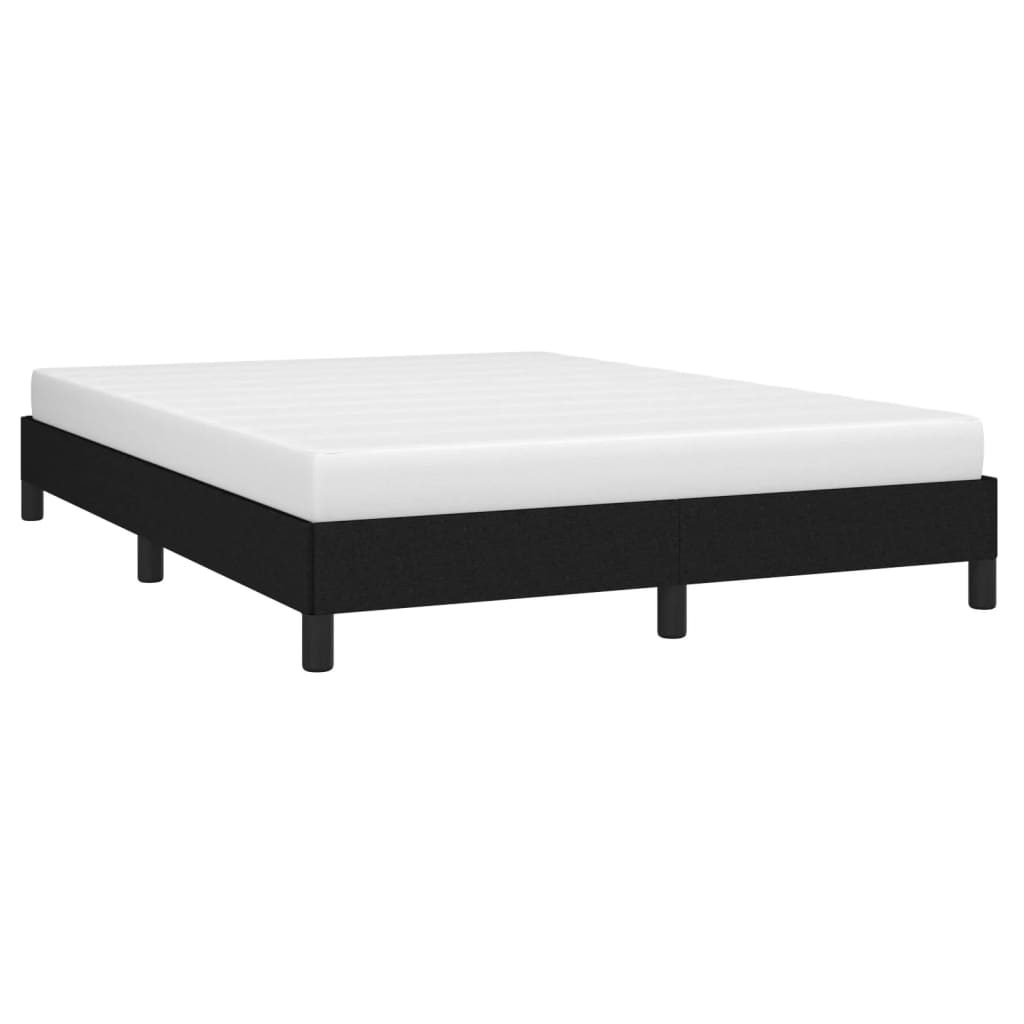 vidaXL Cadre de lit sans matelas noir 140x200 cm tissu