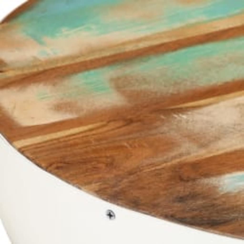 vidaXL Table basse Forme de bol Bois de récupération massif 60x60x30cm