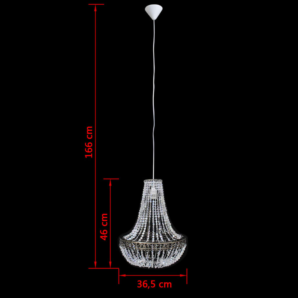 vidaXL Lustre suspendu 36,5 x 46 cm