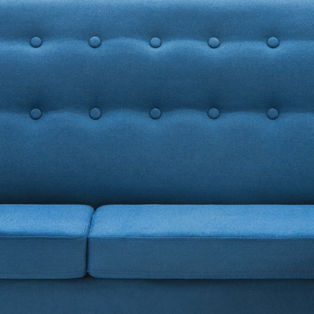 vidaXL Canapé d'angle revêtement en tissu 171,5x138x81,5 cm bleu