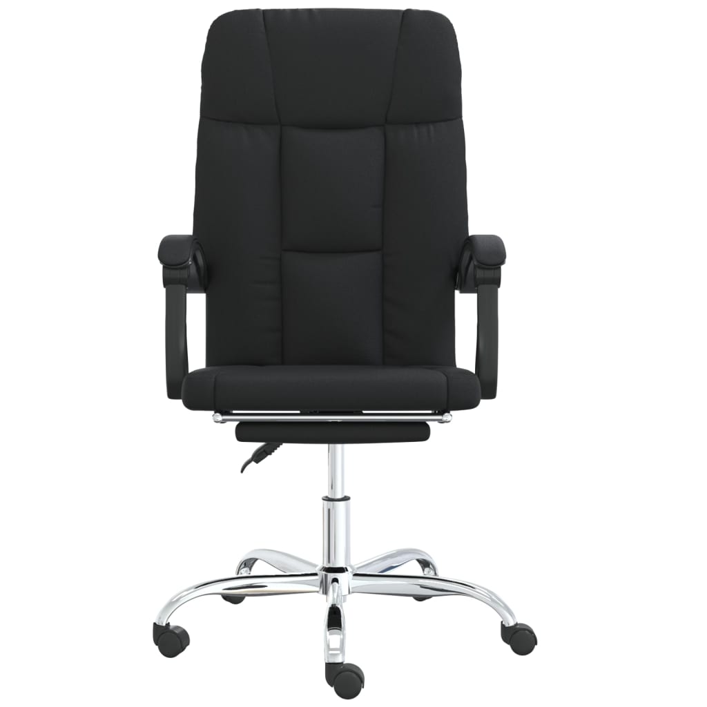 vidaXL Fauteuil inclinable de bureau Noir Similicuir