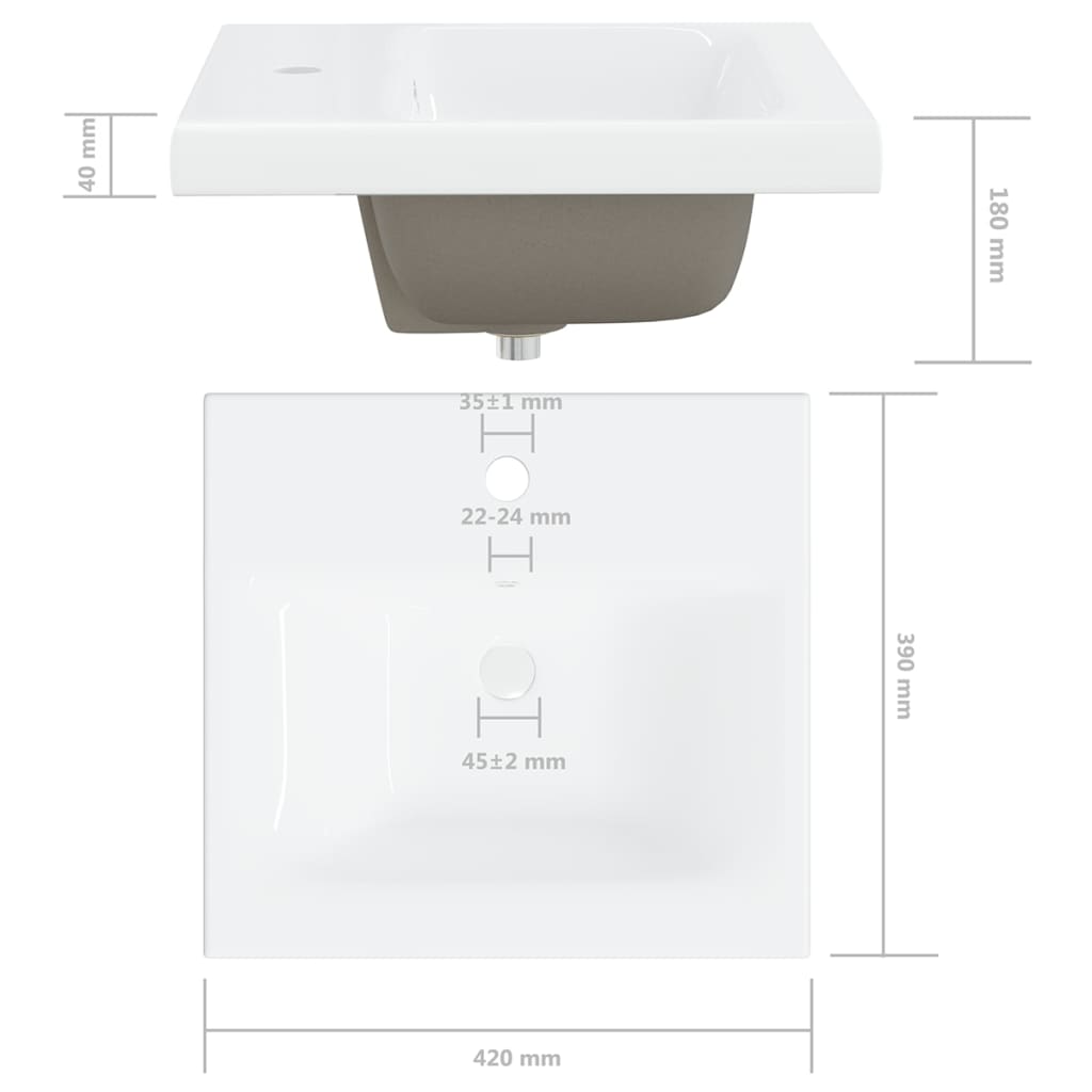 vidaXL Armoire d'évier avec lavabo intégré gris bois d'ingénierie