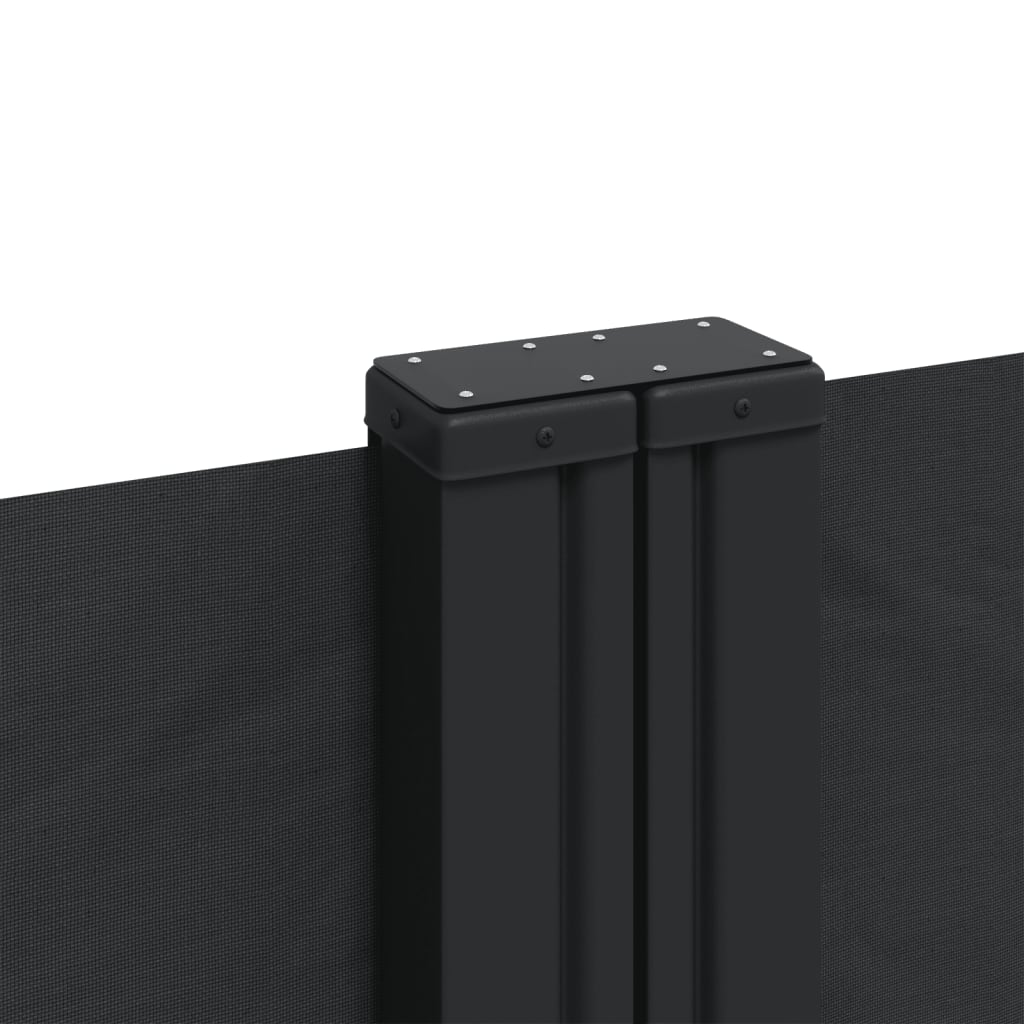 vidaXL Auvent latéral rétractable noir 140x600 cm