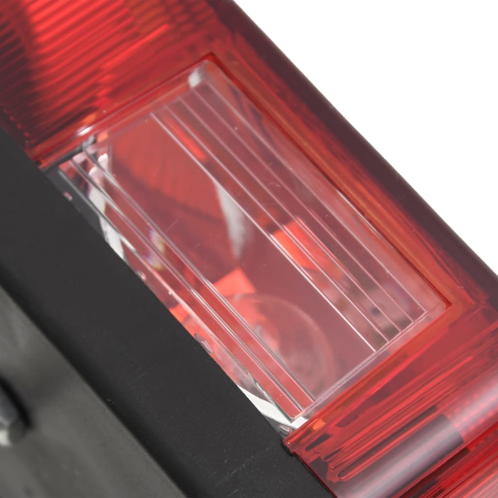 vidaXL Feux de remorque 2 pcs Rouge 23x6x13 cm 12V ampoule classique
