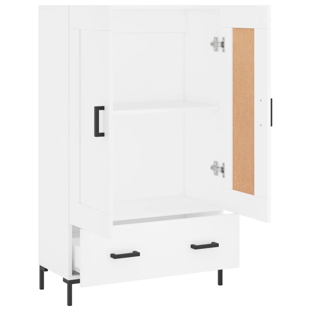 vidaXL Buffet haut blanc 69,5x31x115 cm bois d'ingénierie