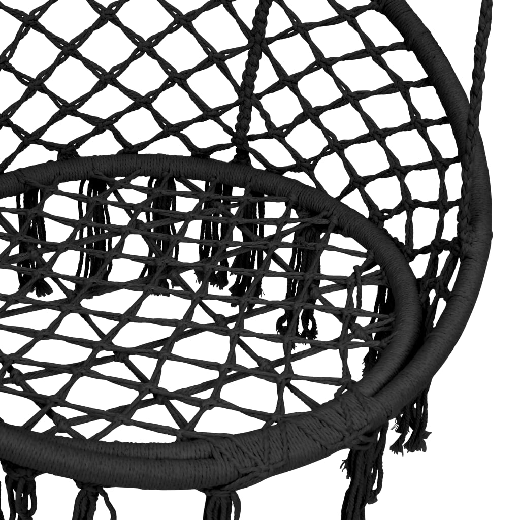 vidaXL Chaise à bascule en hamac 80 cm Anthracite
