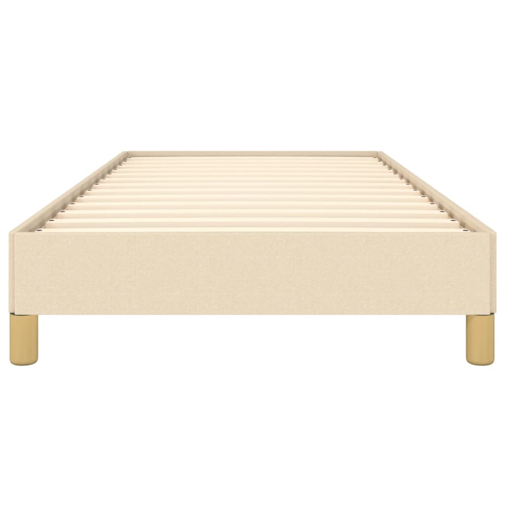 vidaXL Cadre de lit sans matelas crème 90x190 cm tissu