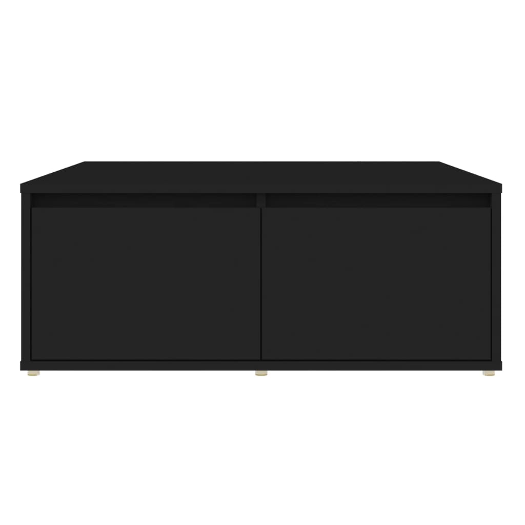 vidaXL Table basse Noir 80x80x31 cm Aggloméré
