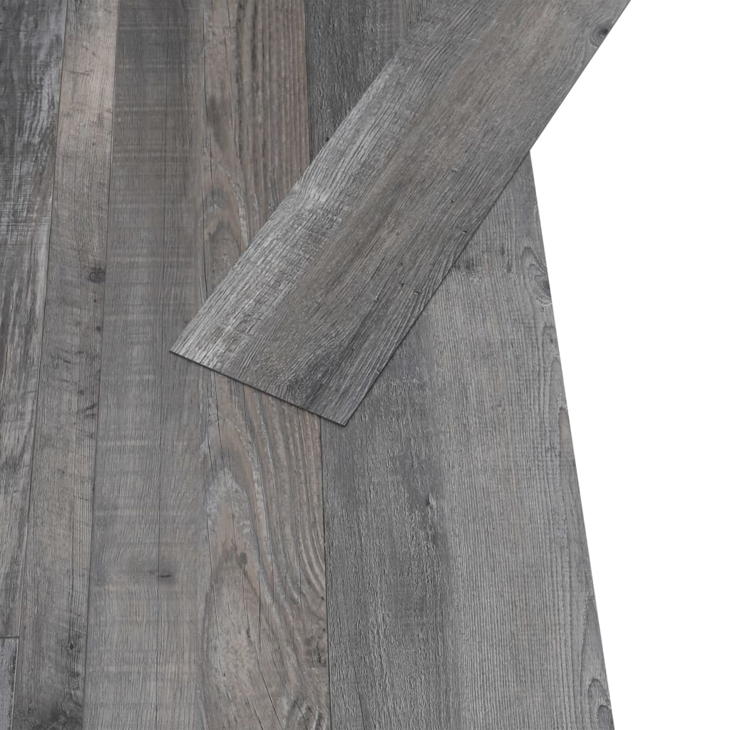vidaXL Planche de plancher PVC autoadhésif 5,21 m² 2mm Bois industriel