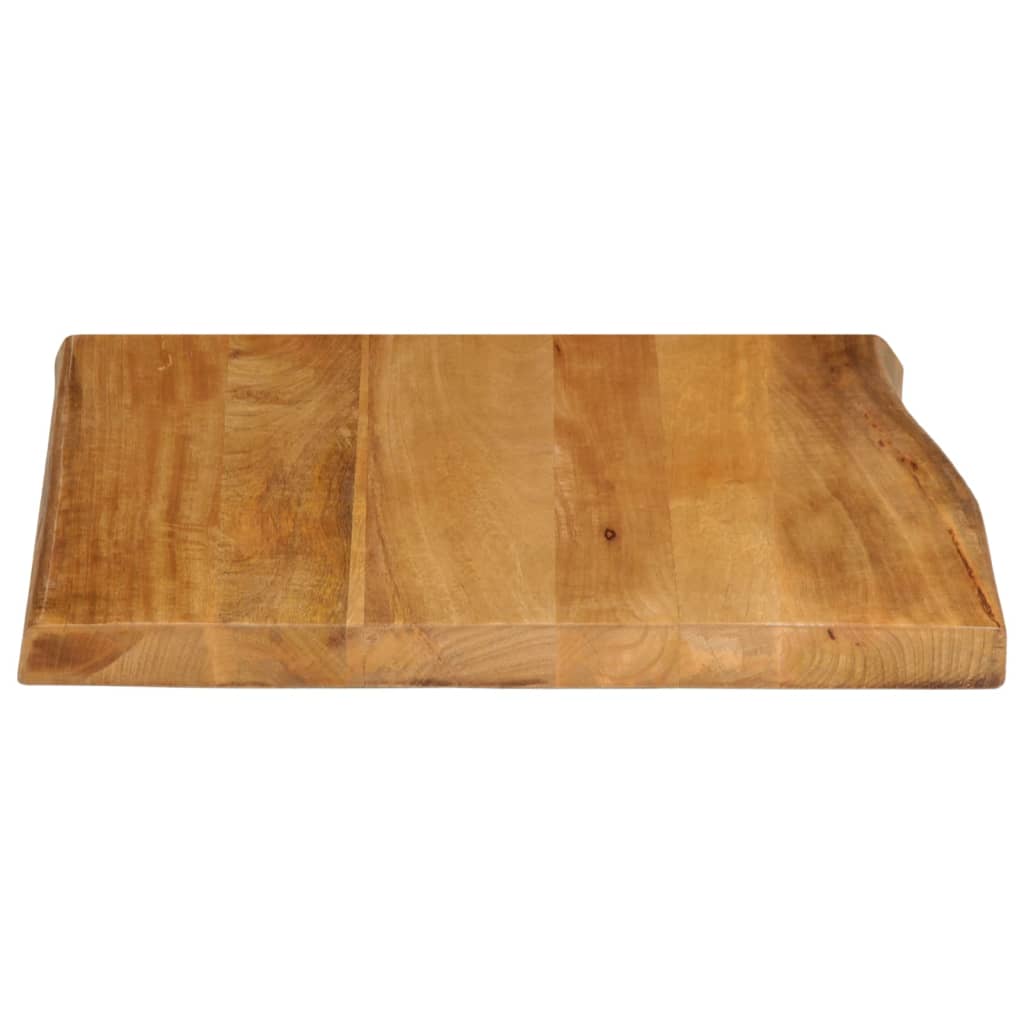 vidaXL Dessus de table 80x80x2,5 cm bord vivant bois massif manguier