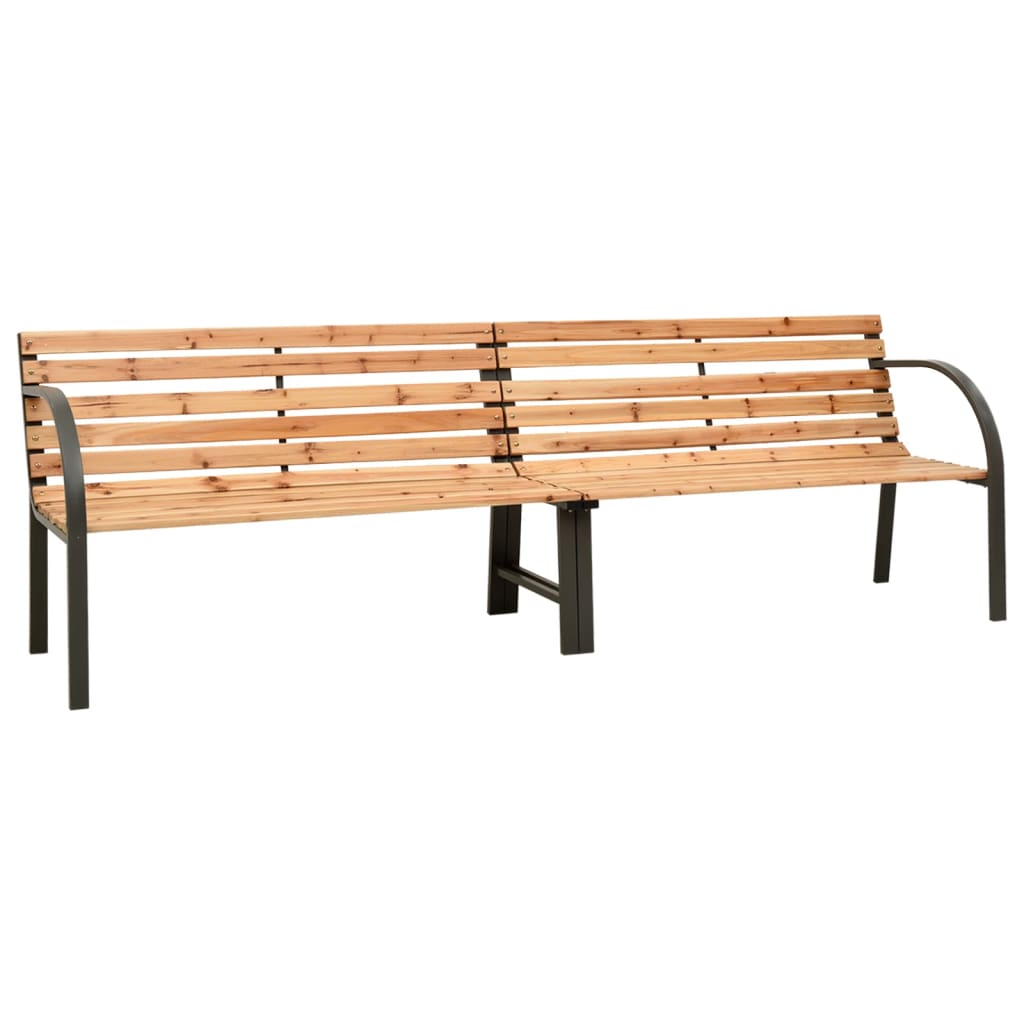 vidaXL Banc double de jardin 241 cm Bois de pin chinois