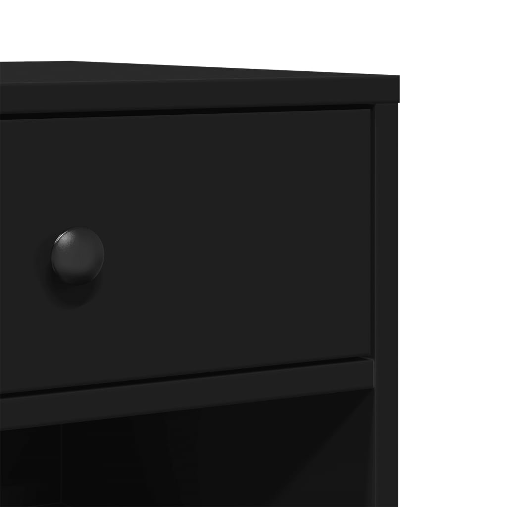 vidaXL Support d'imprimante avec roulettes noir 60x40x68,5 cm