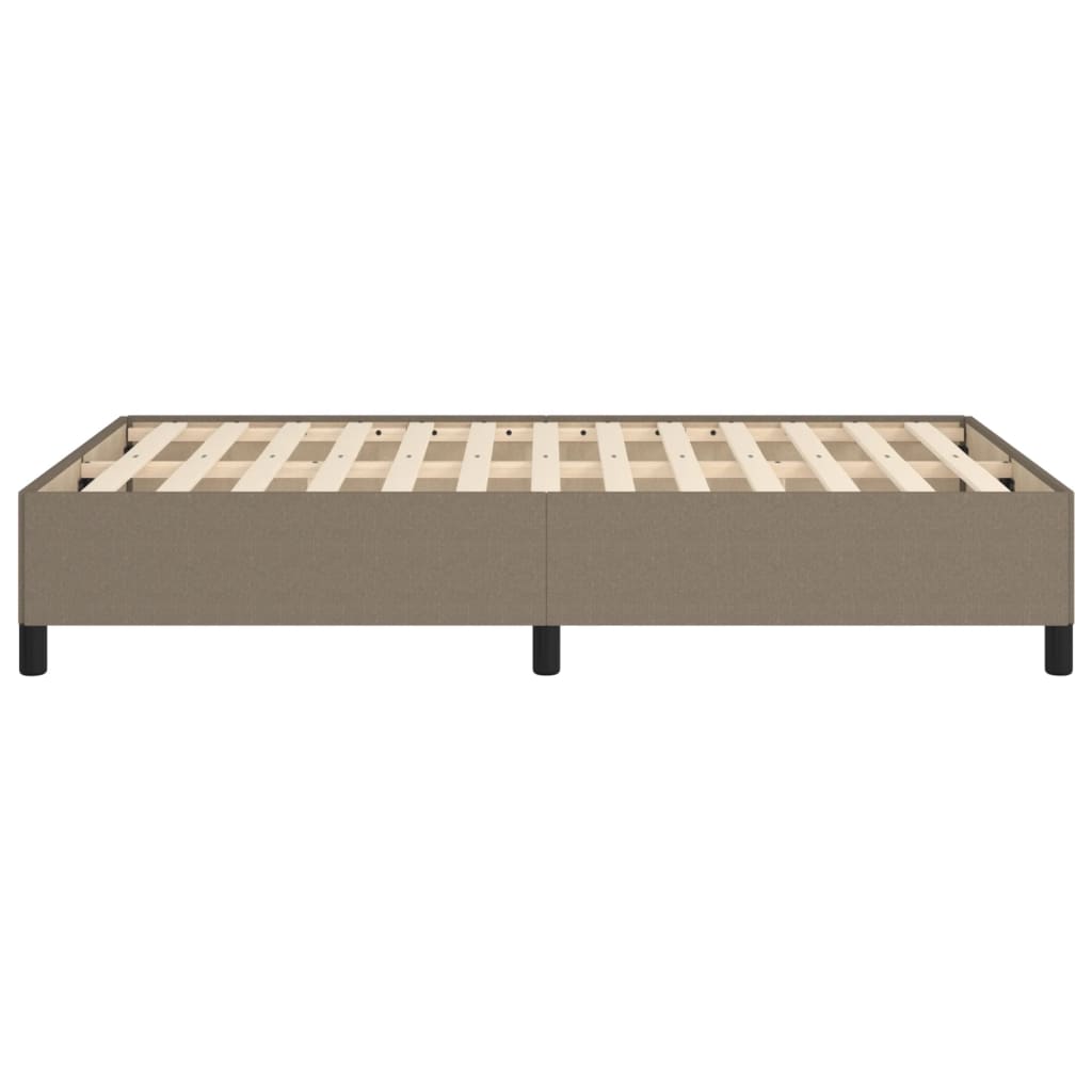 vidaXL Cadre de lit sans matelas taupe 120x200 cm tissu