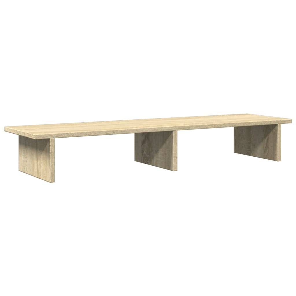 vidaXL Support de moniteur chêne sonoma 100x27x15 cm bois d'ingénierie