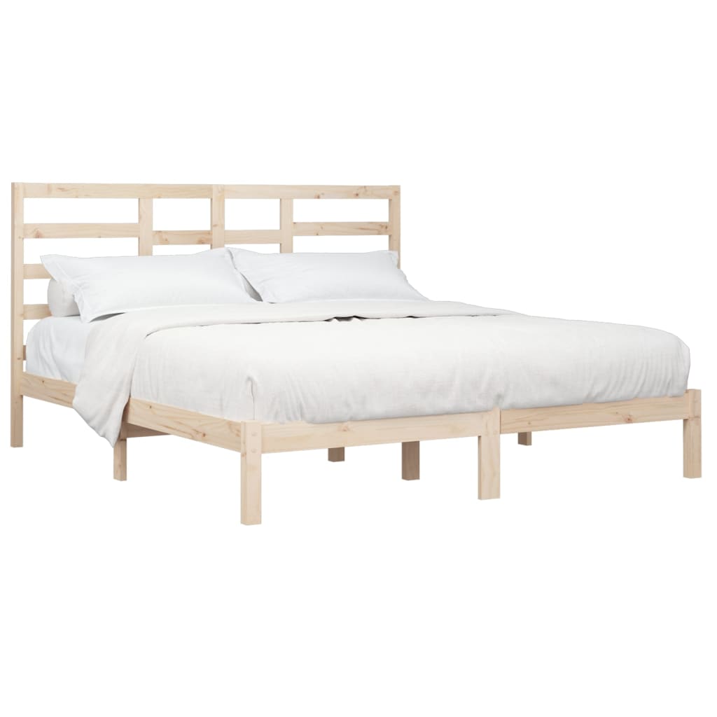 vidaXL Cadre de lit sans matelas bois massif 180x200 cm