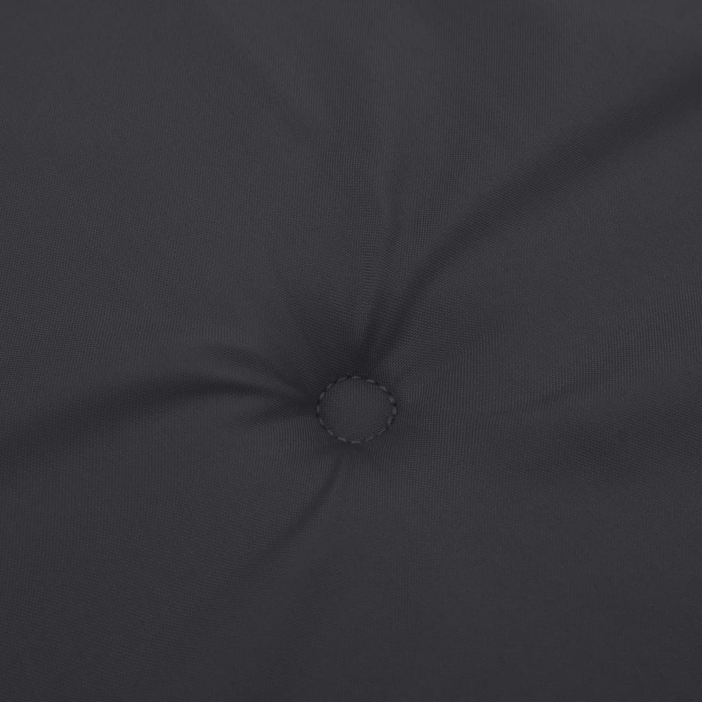 vidaXL Coussin de banc de jardin noir 200x50x3 cm tissu oxford